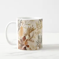 Cozy Autumn Aesthetic Botanical Print Coffee Mug