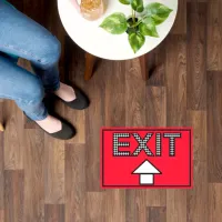 Exit Floor Sign Floor Decals