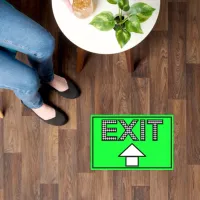 Exit Floor Sign Floor Decals