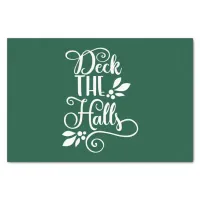 deck the halls Typography Holidays Tissue Paper