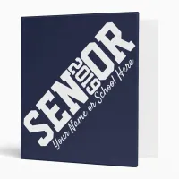 Class of 2019 Block Letter Senior Graduation 3 Ring Binder