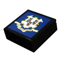 Connecticut State Flag Keepsake Box