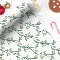 Modern Holiday Greenery Christmas Wrapping Paper