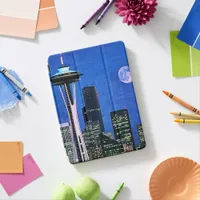 Blue Seattle Downtown Skyline iPad Air Cover