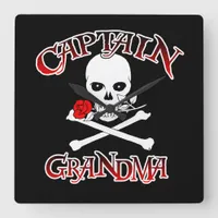 Captain Grandma Wall Clock