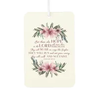 Christian Bible Verse Isaiah 40 Floral Air Freshener