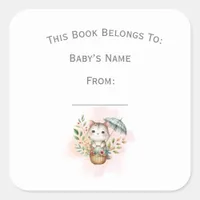 Customize Woodland Animal Book Plate