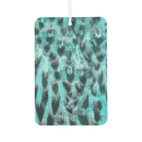 Chic animal print in blue - feather design  air freshener