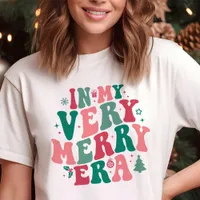 In My Very Merry Era Retro Christmas Tri-Blend Shirt