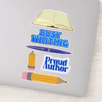 Author Fun Writing Slogans Epic Style Sticker