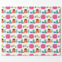 Cute Rainbow Monster Mash  Wrapping Paper