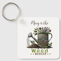 Weed Warrior Garden Keychain