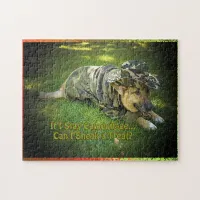 Dog in Camouflage Puzzle