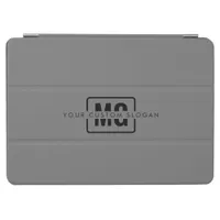 Professional Simple Dark Gray Name Monogram Slogan iPad Air Cover