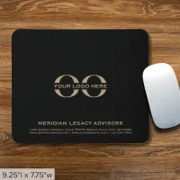 Company Logo Black and Gold Mouse Pad