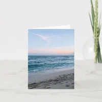 Blank Coastal Beach Note Card