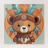 Native American Bear Jigsaw Puzzle