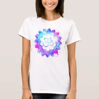 *~* AUM OM Symbol New Age Lotus Flower Mandala T-Shirt