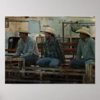 Cowboys at a Rodeo Poster