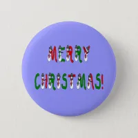 Merry Christmas Snowman Font Button