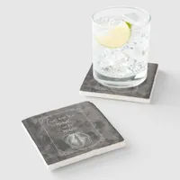 Haunt Our First House Stone Coaster