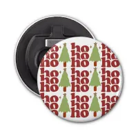 Ho Ho Ho Retro Groovy Christmas Holidays Bottle Opener