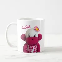 Aloha Sock Monkey(Girl) Coffee Mug