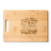 Golden Retriever Mom Cartoon Cutting Board