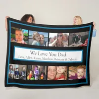 Personalized Family Photos | Gifts for Dad     Fleece Blanket