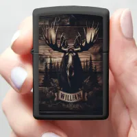 William's Personalized Moose Mount Zippo Lighter