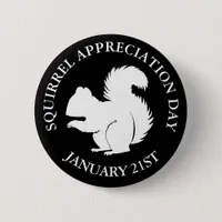 Squirrel Appreciation Day January 21st Button