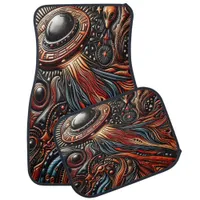 Intriguing Celestial Encounter With Alien Life Car Floor Mat