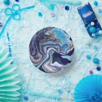 Blue Marble Fluid Art Birthday  Paper Bowls