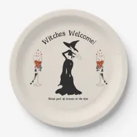 Witch Bloody Cocktail Hart Skeleton Hand Halloween Paper Plates