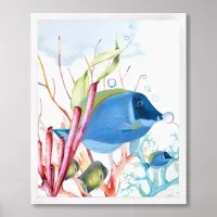 Colorful Tropical Fish Poster 