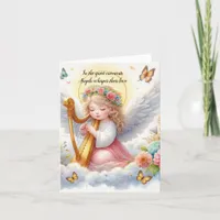 Angel Healing Sympathy Grief Bereavement Thank You Card