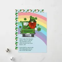 Party Lucky Irish Gnomes St Patricks Day Invite