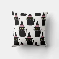 Halloween Cats Throw Pillow