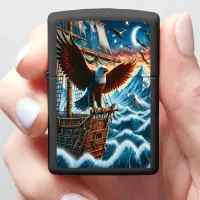 Eagle's Perch on a Starry Sea Zippo Lighter