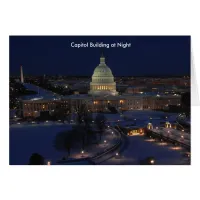 United States Capitol Building at Night