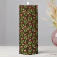 Christmas Hollies - Pillar Candle