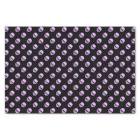 Cute Goth Pink Skulls Tissue Paper