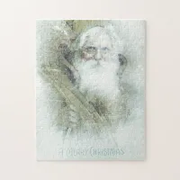 Frosted vintage Santa Claus Jigsaw Puzzle