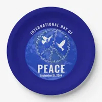 World Peace Doves Peace on Earth Day Peace Sign Paper Plates