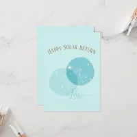 Zodiac Birthday Libra Flat Card