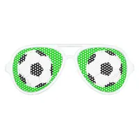 Soccer Ball Fun Football Player Party Aviator Sunglasses