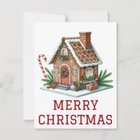 Gingerbread House Christmas Card