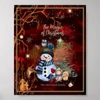 The Magic of Christmas Red  Poster