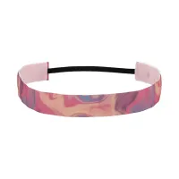 Magenta and Colorful Swirling Watercolor Athletic Headband