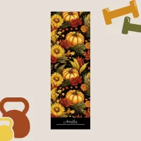 Thanksgiving Pumpkin Vintage Meditation  Yoga Mat